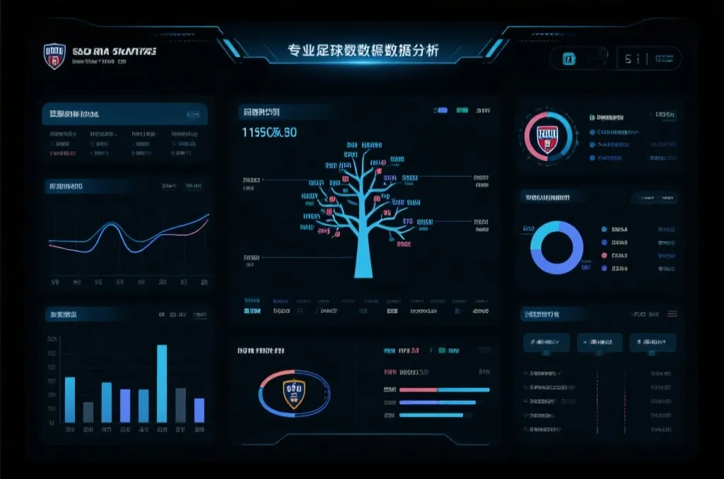 专业数据平台上的世界杯预测图表与概率分析界面